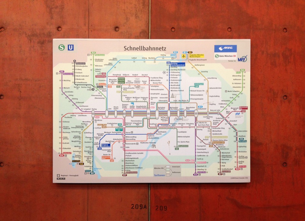 Das Schnellbahnnetz von München. Einfach, plausibel und ausgereift.