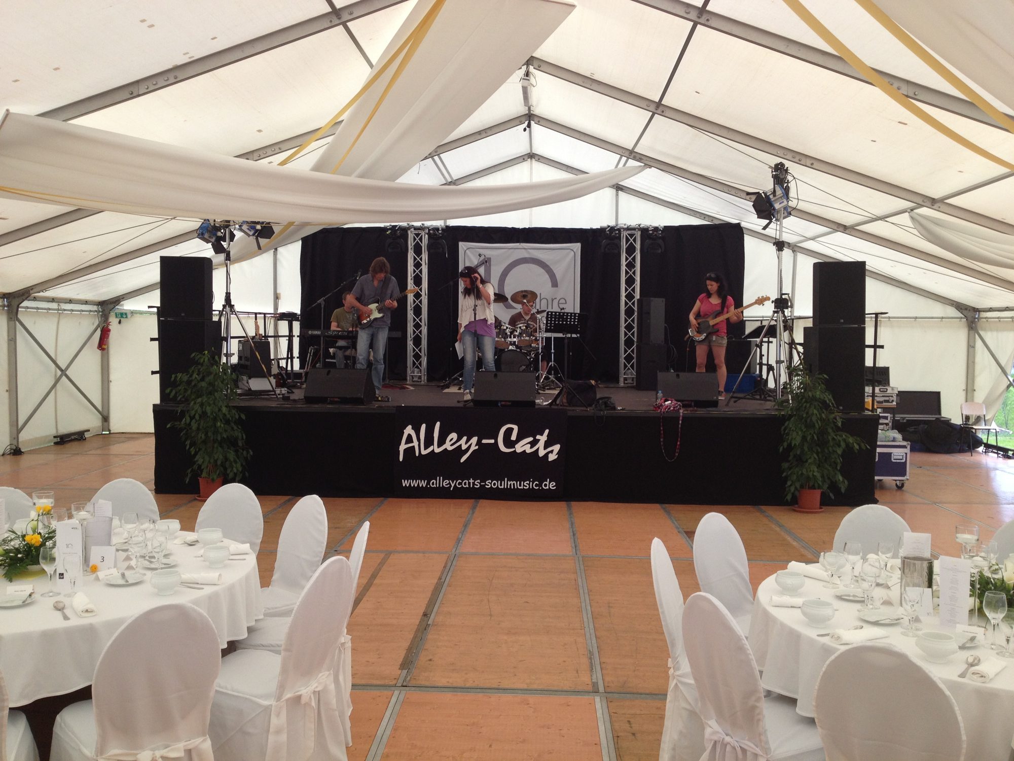 Soundcheck der AlleyCats in Mittweida