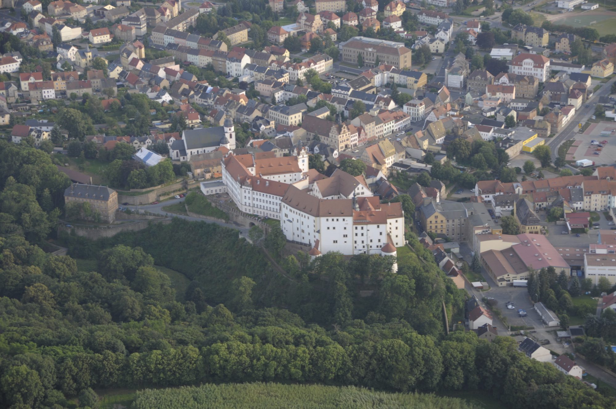 Impressionen während des Hinflugs nach Mittweida