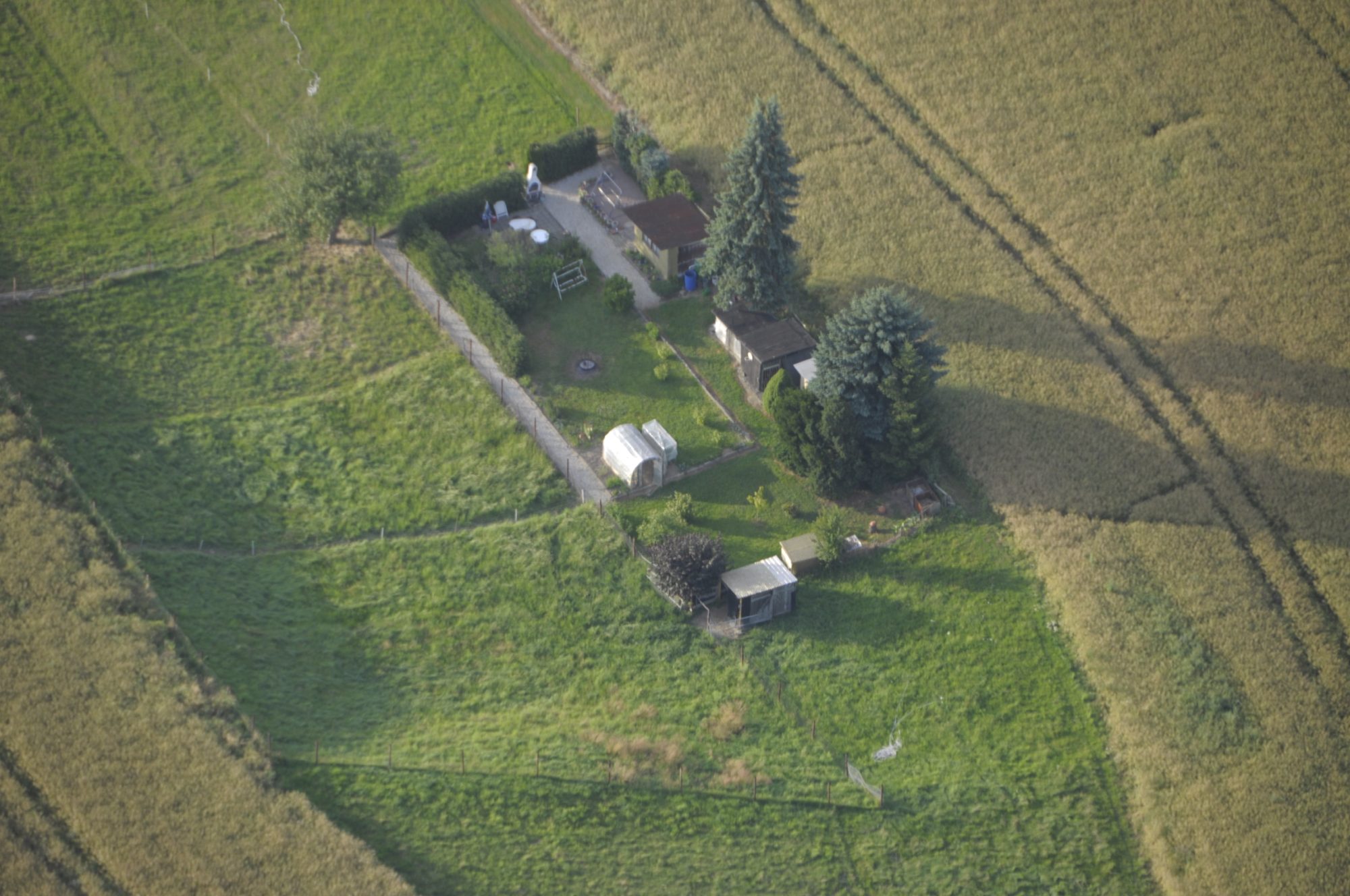 Impressionen auf dem Rückflug nach Taucha