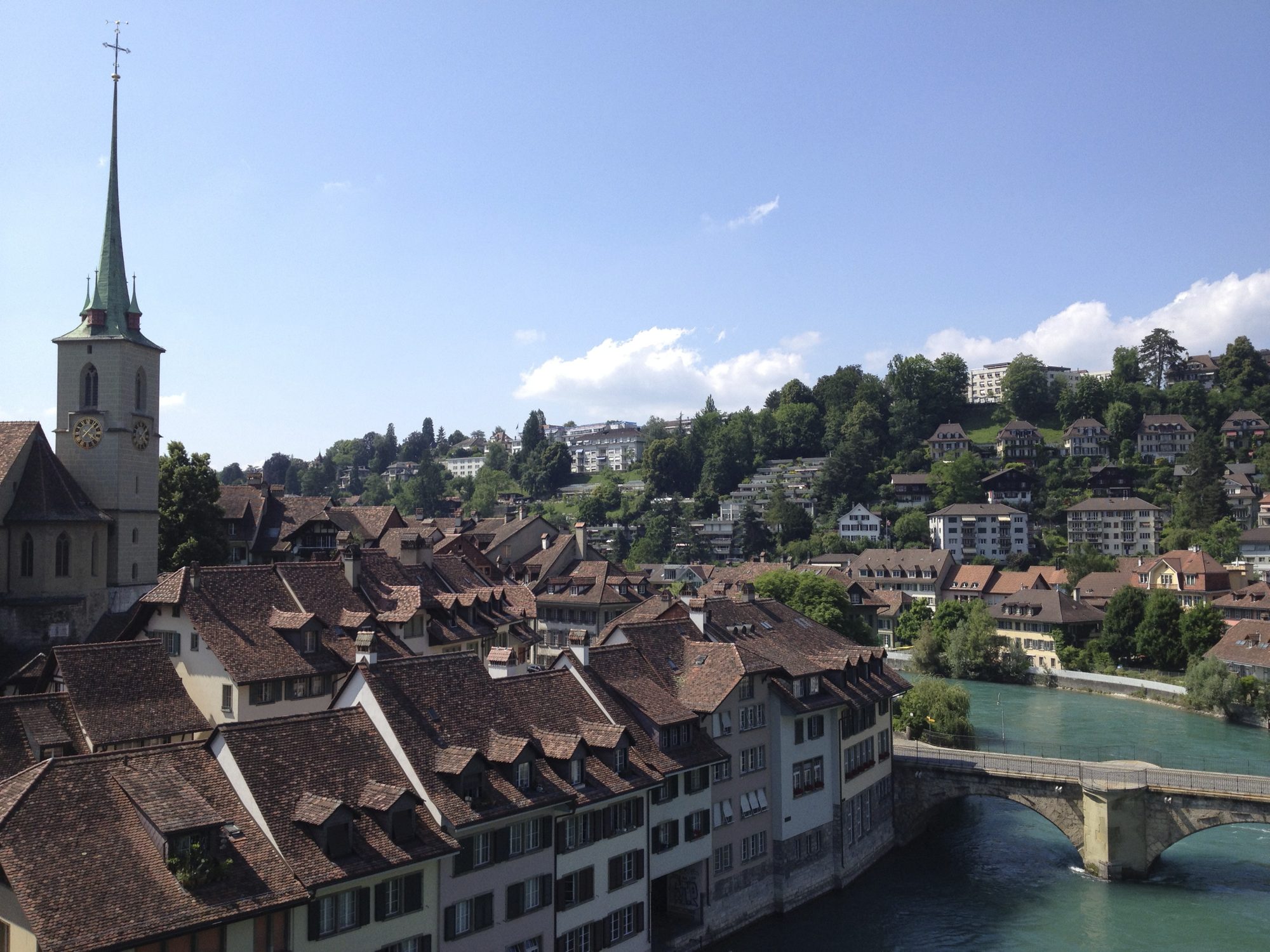 Bern am Sonntag - Die Aare biegt ab...